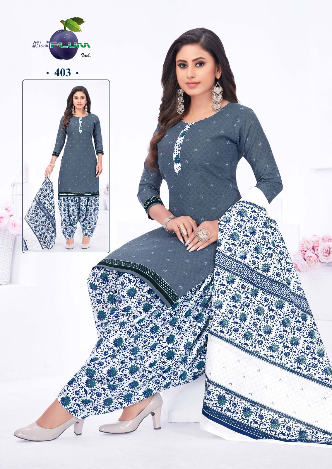 Black Plum Iconic Vol 4 Regular Wear Wholesale Readymade Cotton Suit